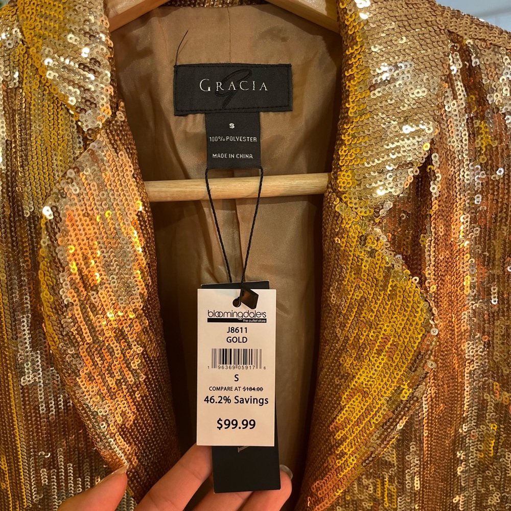 Gold venue blazer